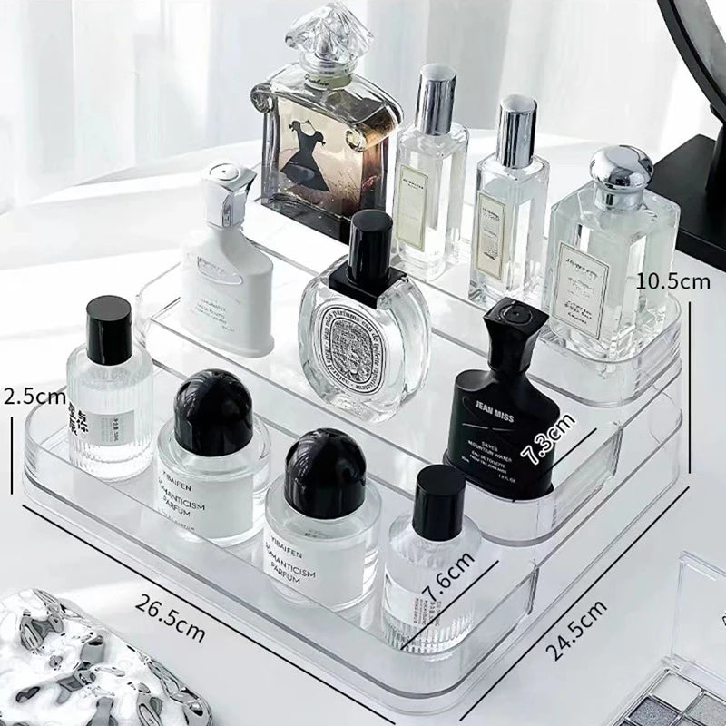 3 Tier Desktop Perfume Shelf Cosmetic Organizer